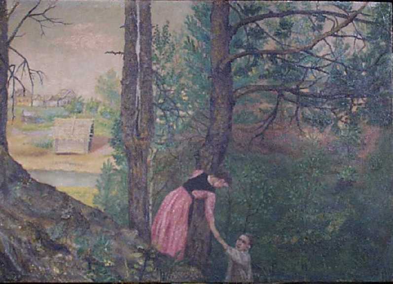 В окрестностях Иваново - Вознесенска. (Летний день в овраге.)