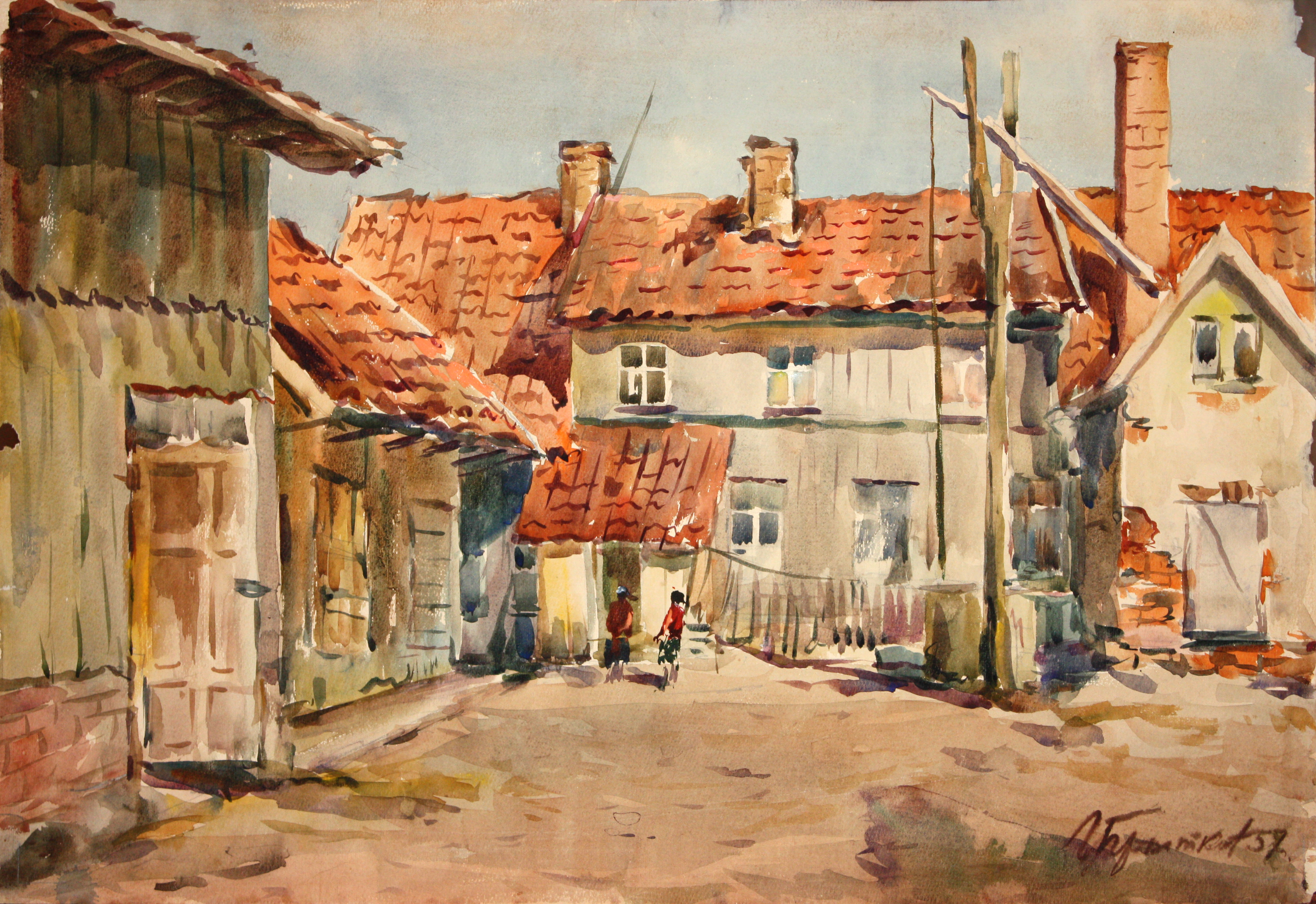 Дворик в Русне.
