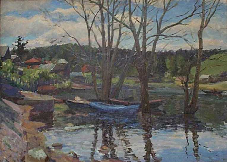Плес. Шохонка в разливе.