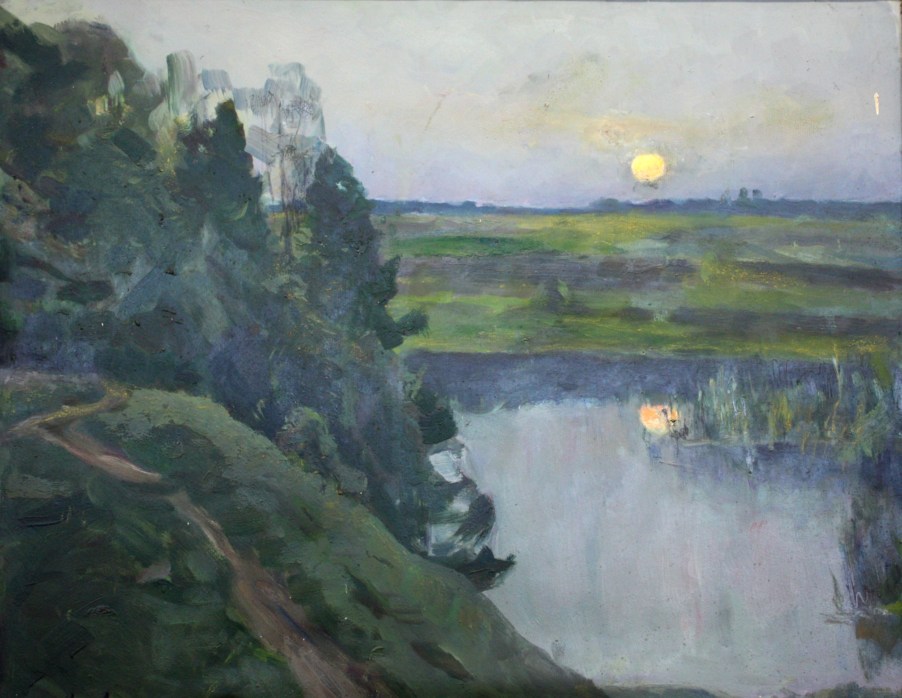 Картина. Лунный вечер.