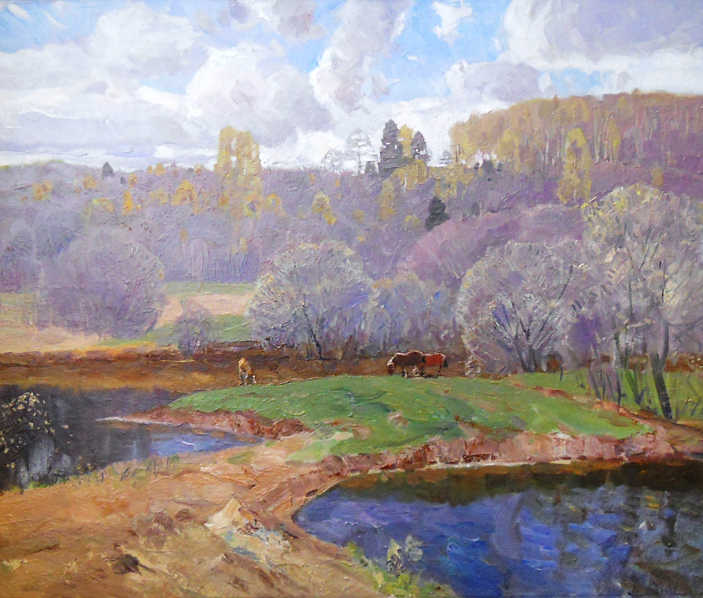 Весна. Облачный день.
