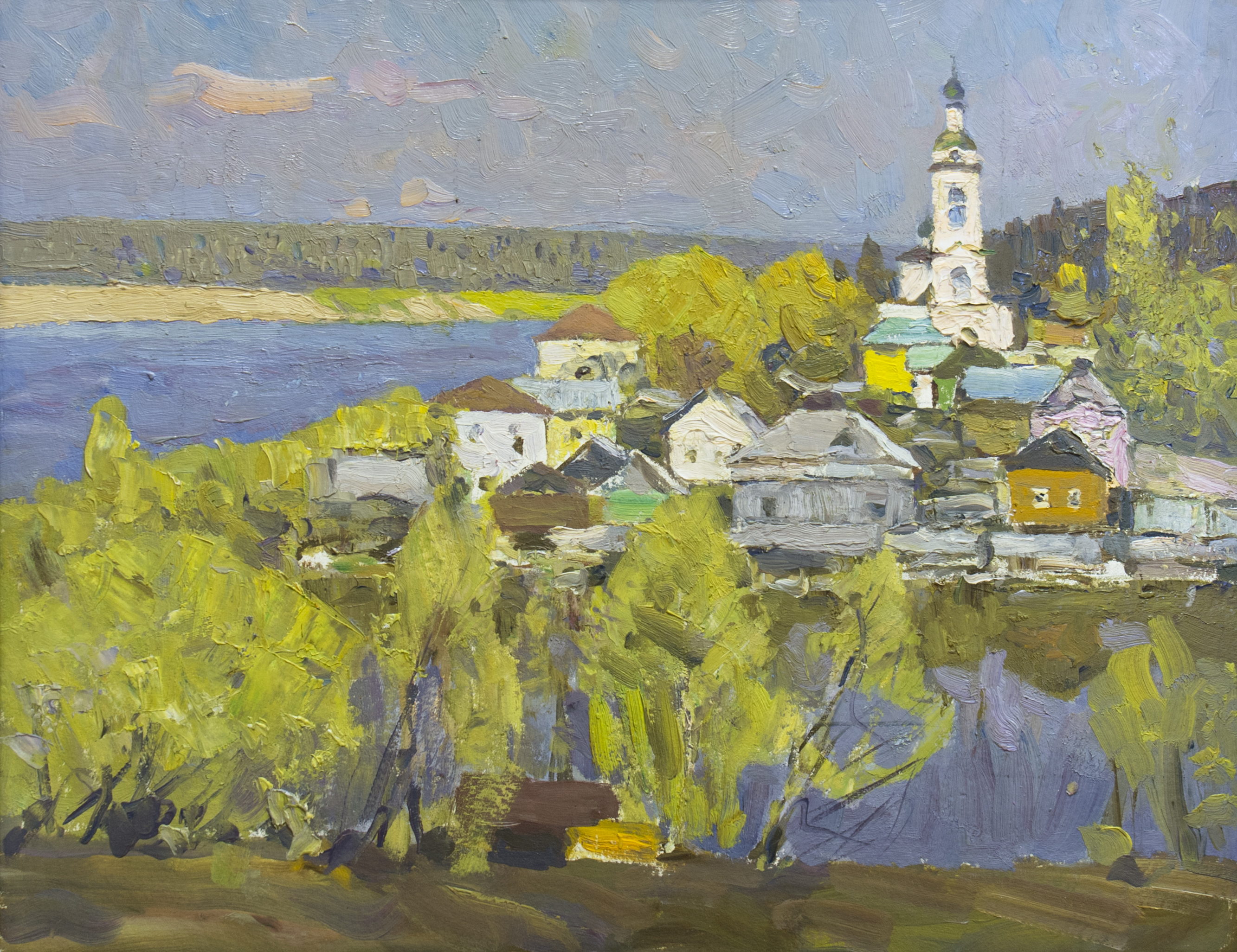 Картина. Весенний Плес.