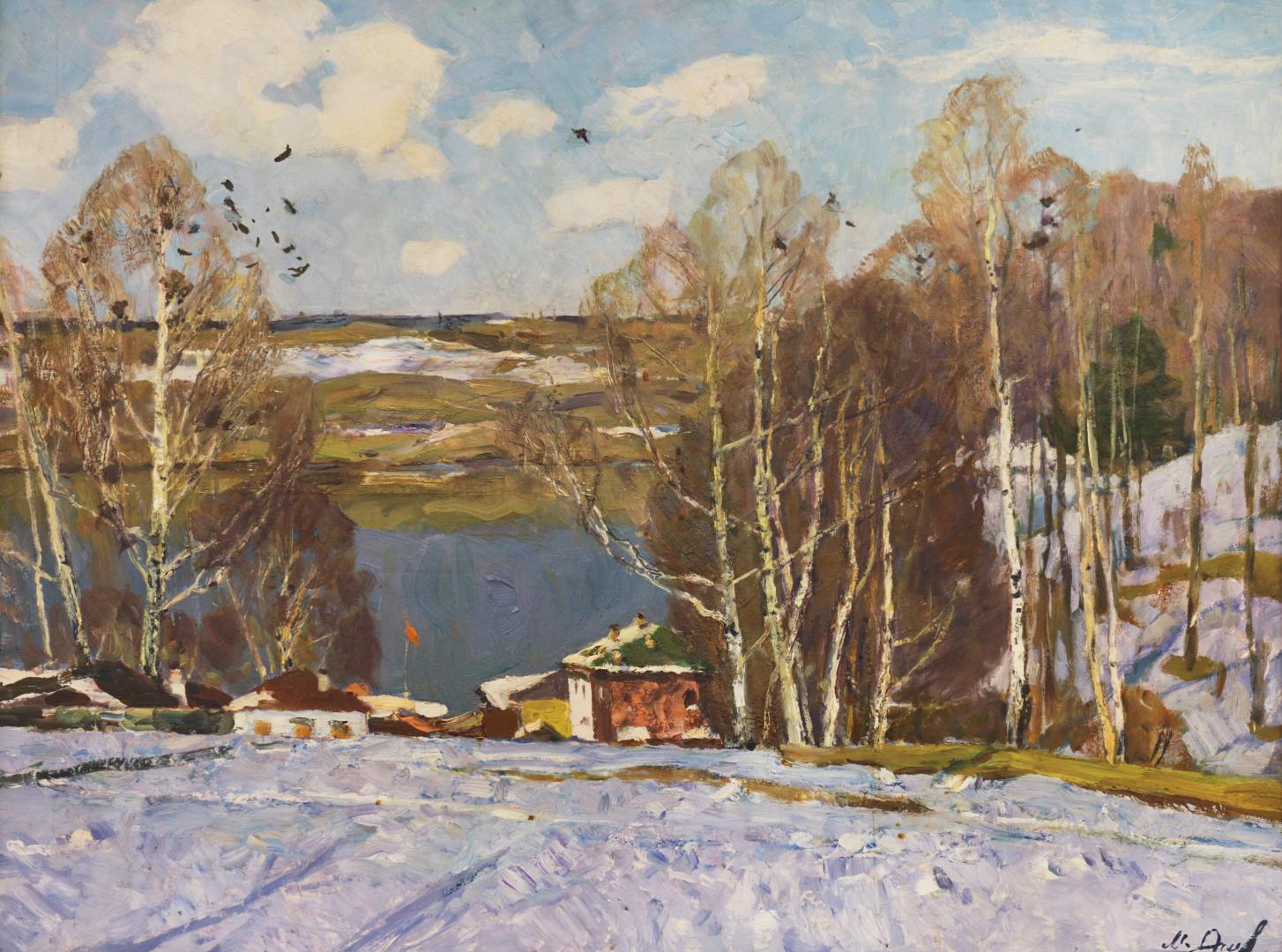Ранняя весна. (Плес в марте.)