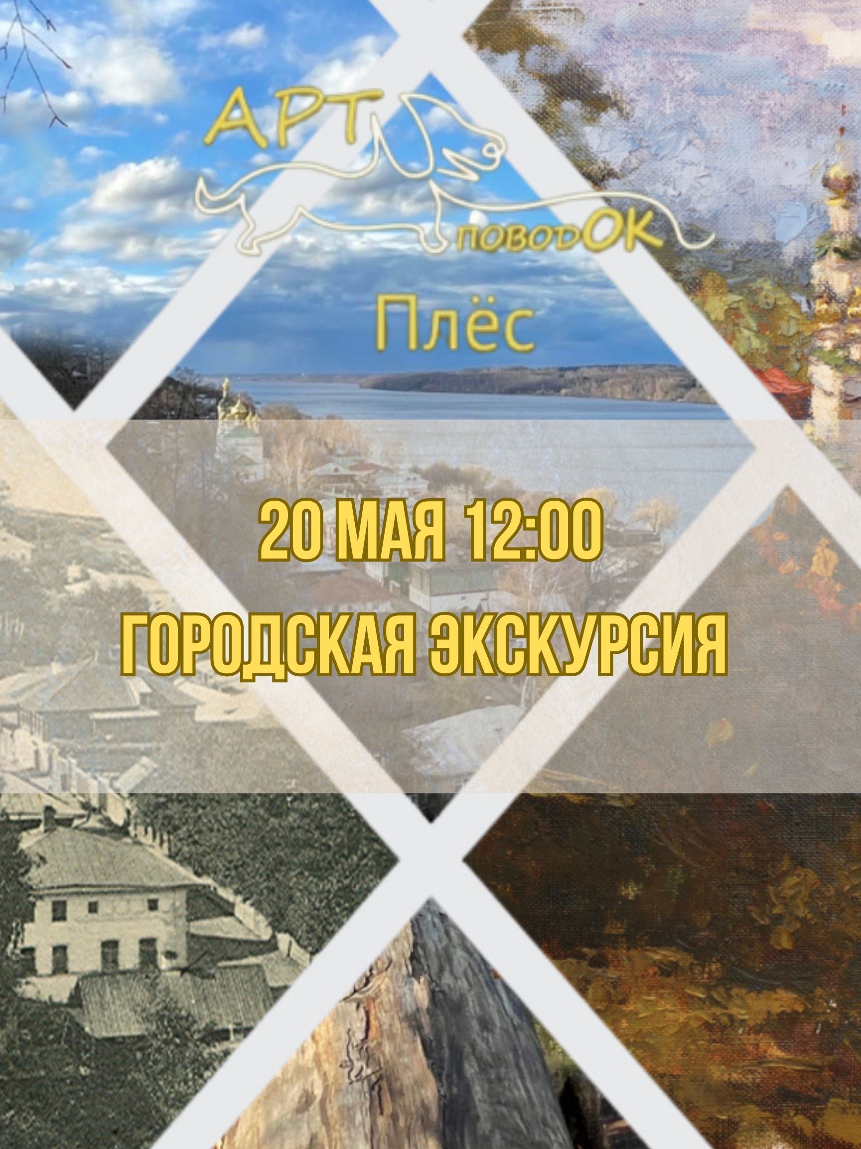 В рамках «Ночи музеев» в Плёсе прошла городская экскурсия «Арт-ПоводОК»