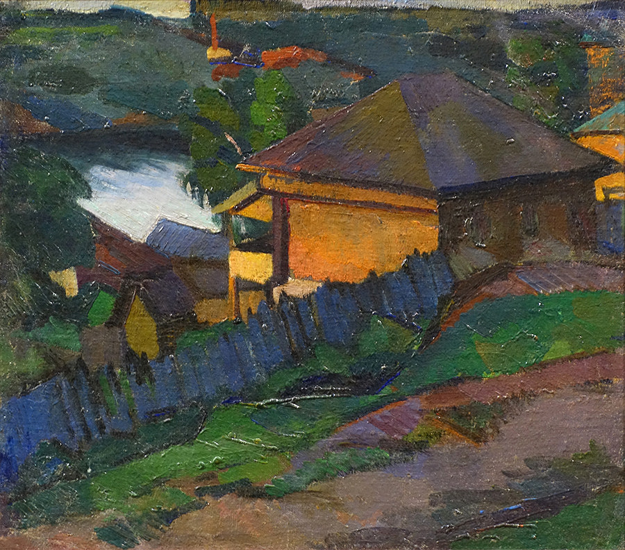 Герман Фёдоров. Пейзаж. Плёс. 1912. Ярославский худ.музей.jpg