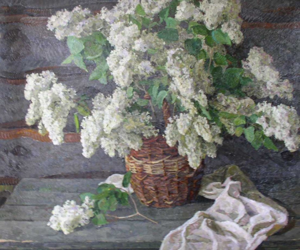 В. В. Родионов. Белая сирень. 1978, холст, масло, 104х87. pg В. В. Родионов. Белая сирень. 1978, холст, масло, 104х87. pg