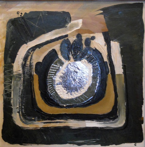 Семенов С.В. Клумба с кактусом. 1987, х.м. art-14.jpg