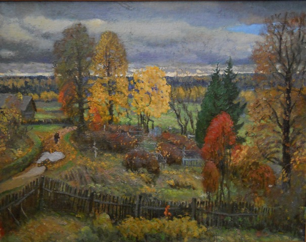 Орлов Б.В. Осенний пейзаж с кладбищем. 1987-88, х.м. art-11.jpg