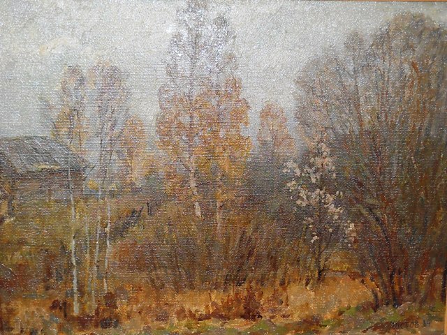 Чистов Е.В. Последние листья. 1984, х.м. art-40.jpg